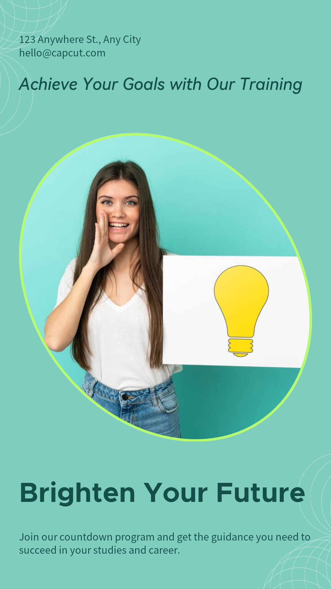 Educação e formação Contagem decrescente