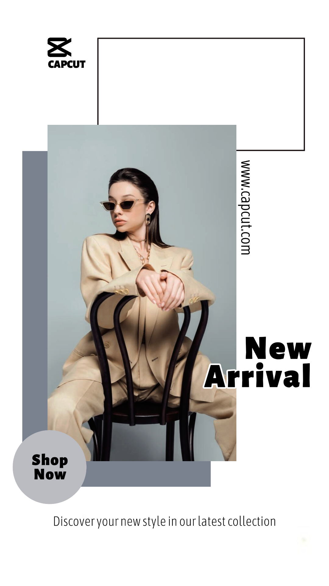 Neue Ankunft Ton auf Ton Stil - Marketing Poster Mode Kleidung Tik Tok Weiß