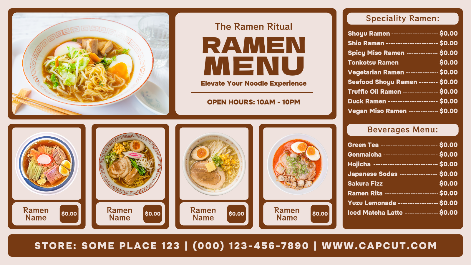 delicious ramen menu twitter post