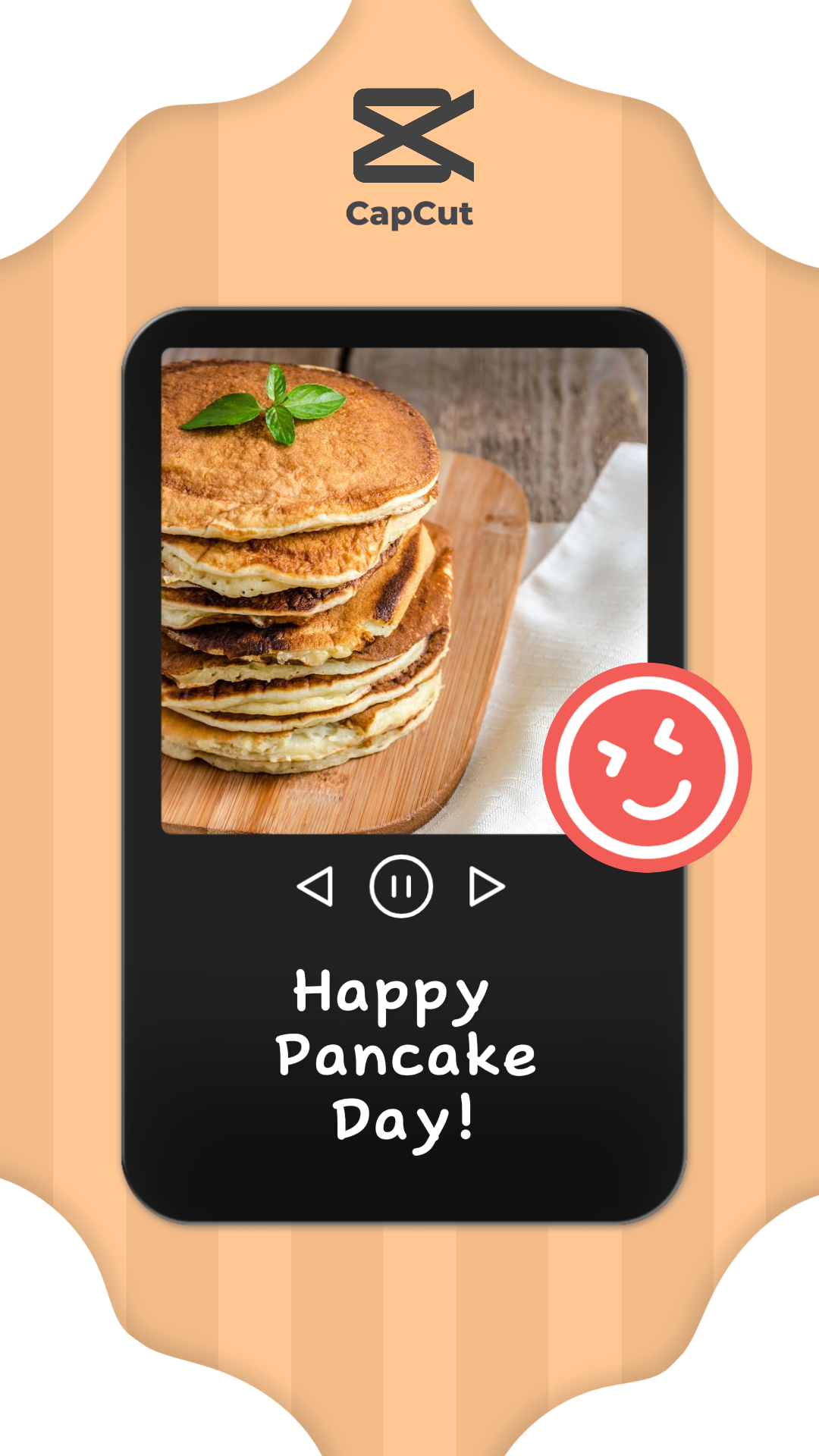 Pancake Day Kreatives Poster IG Post Helle Farbe