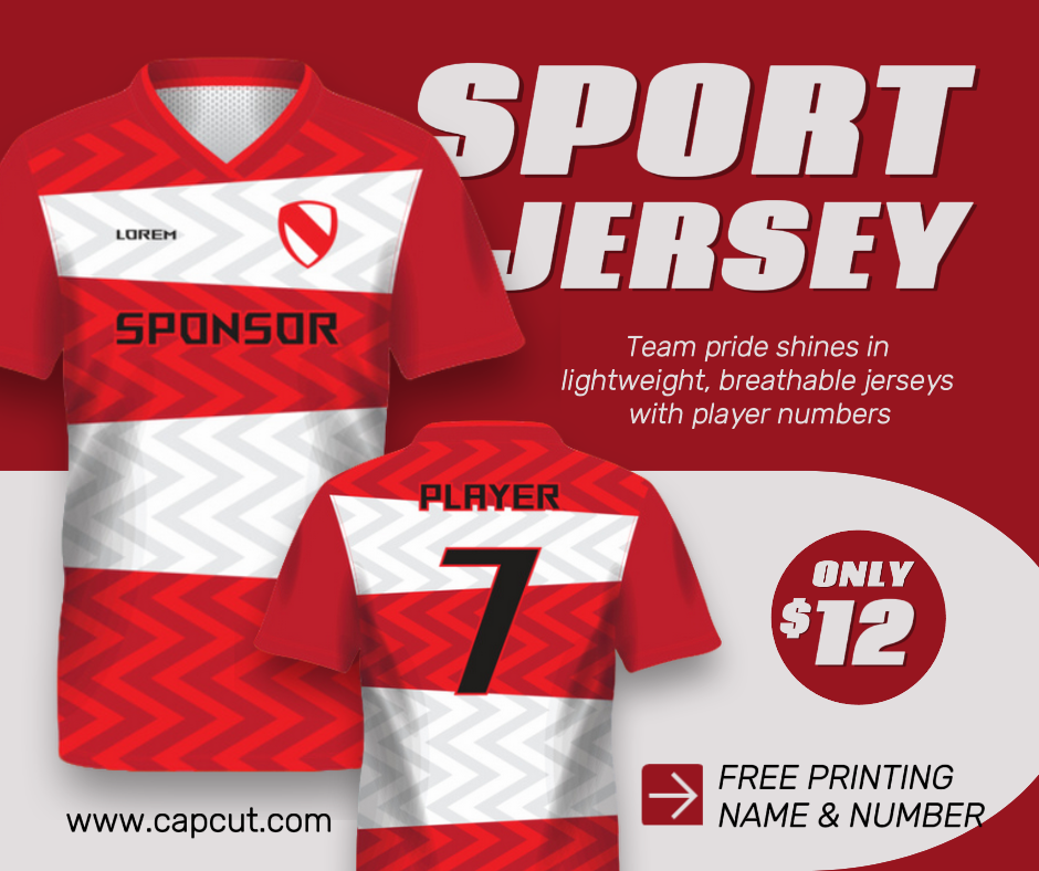 Clothing Promotion Facebook Post Sport Jersey