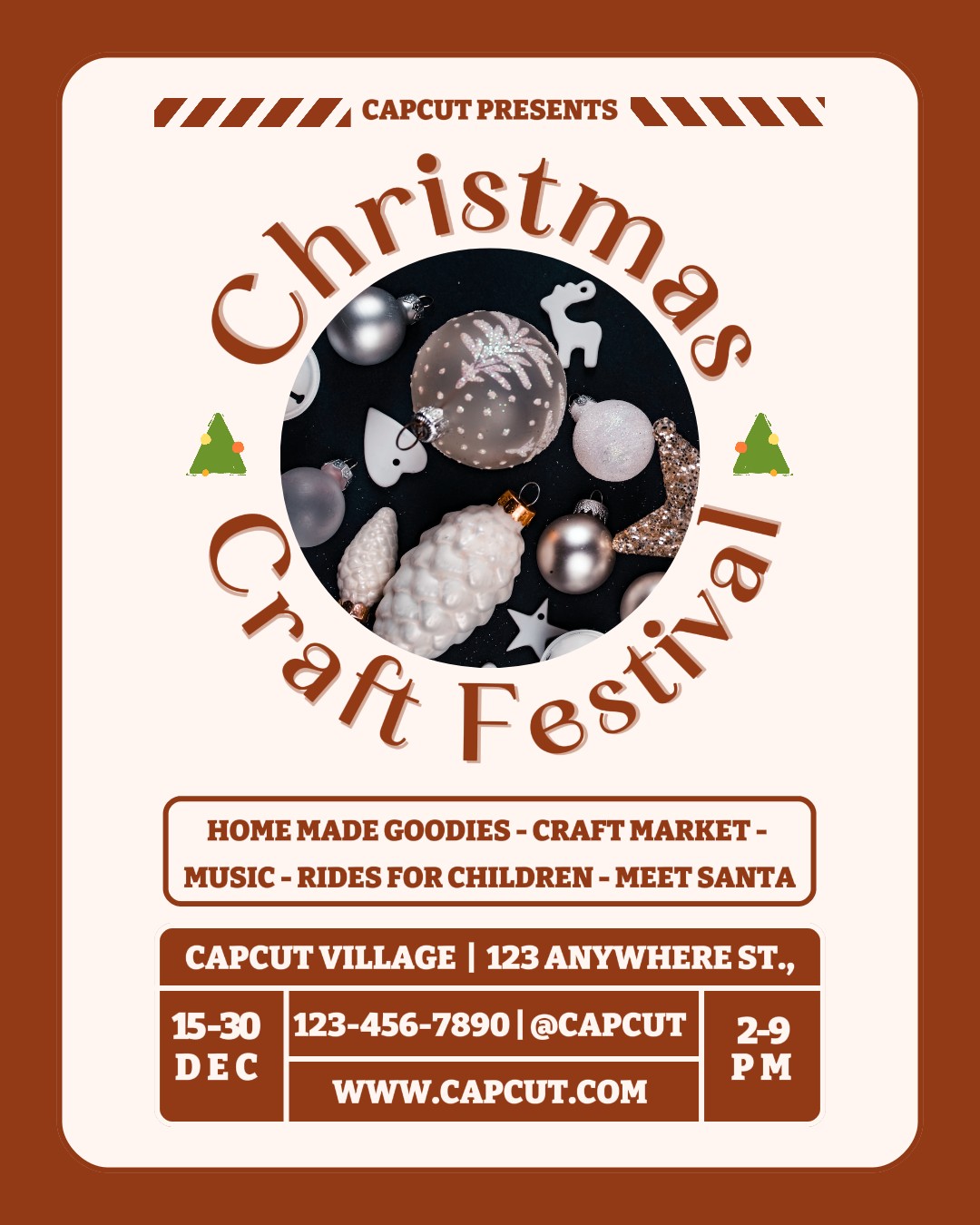 Weihnachten Craft Festival Instagram Portrait