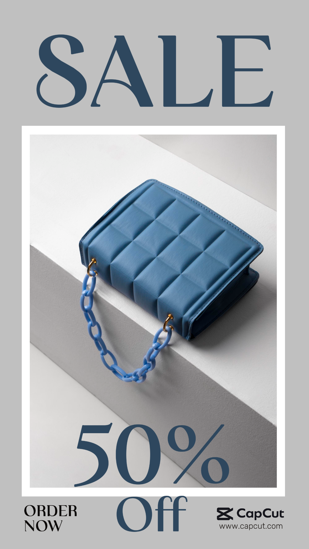 Clothing and shoes marketing poster bag