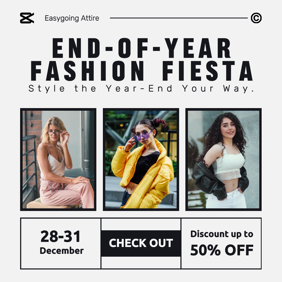 Penjualan Fashion Akhir Tahun Posting Instagram