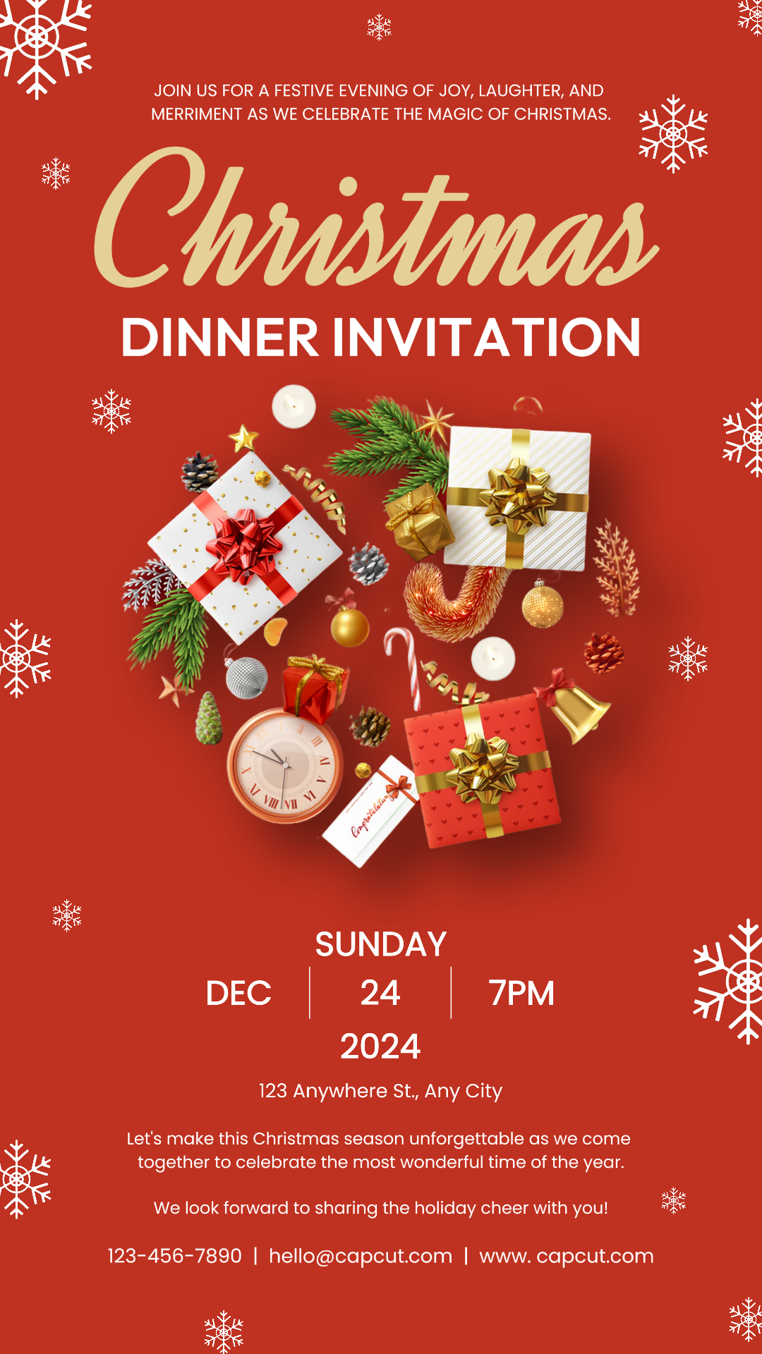 Invitación Para Cena De Navidad De Otras Industrias