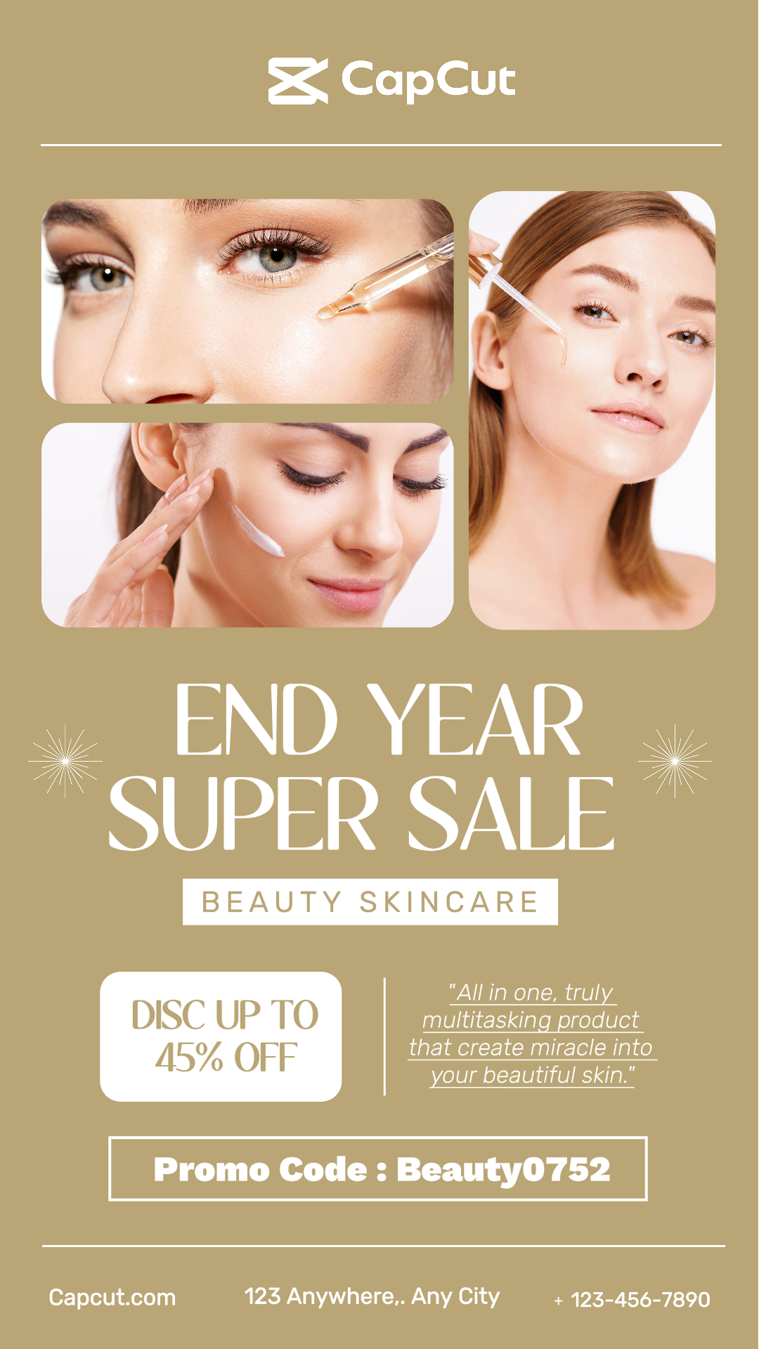 Historia de Instagram del producto de fin de año de Beauty Care