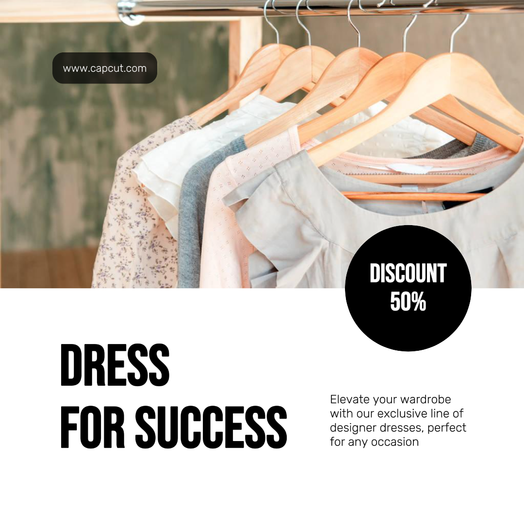 Clothing And Shoes Dress For Success Instagram Post