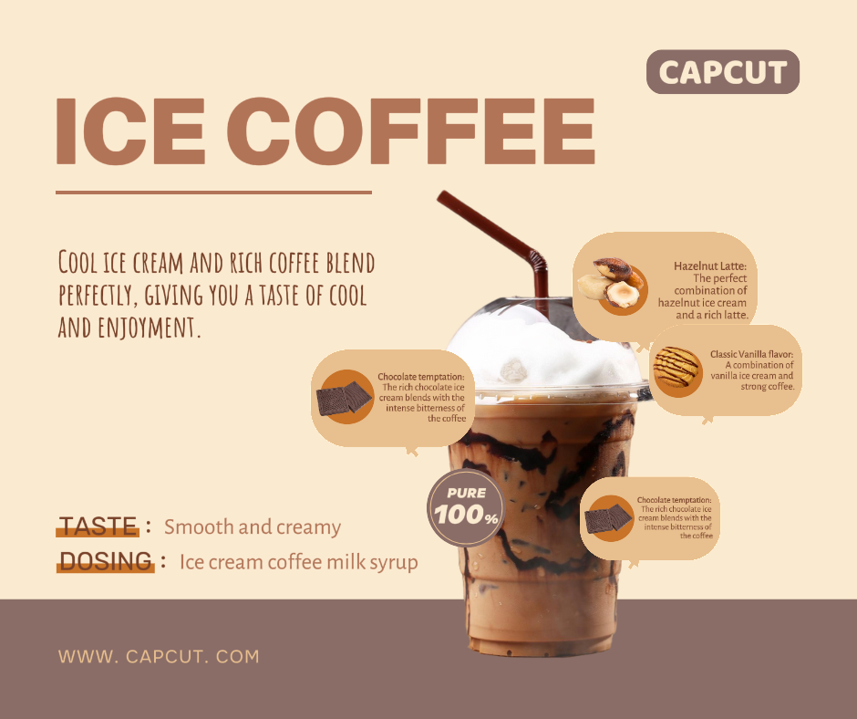 Usuários de alimentos e bebidas retornam comentários Sorvete café estilo simples