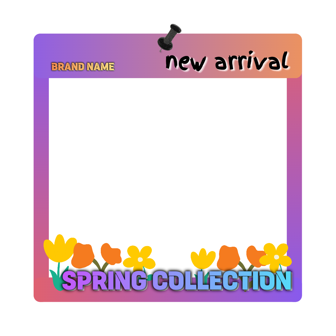 E-commerce Frame Clothing and shoes Instagram post spring collection