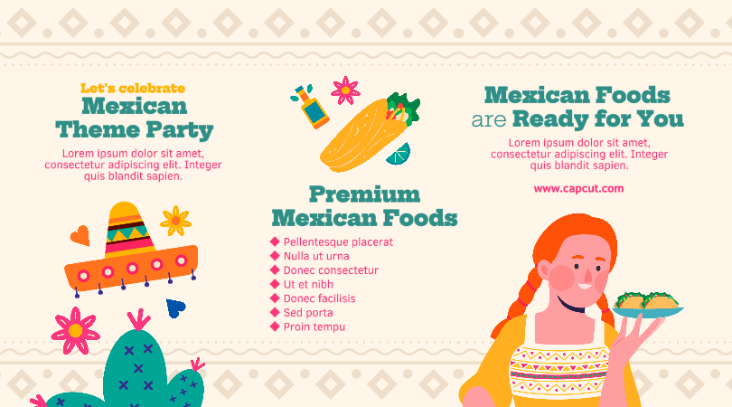 Comida Mexicana Para Você - Modelo De Anúncio FB