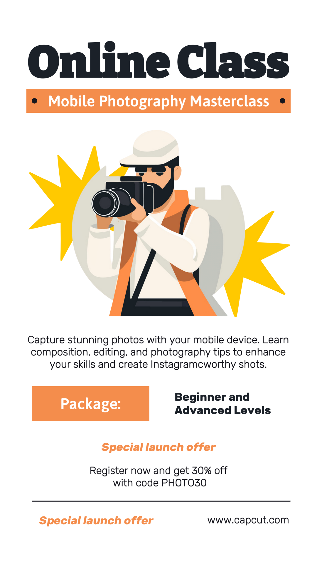 Educação Aula Online TikTok Post