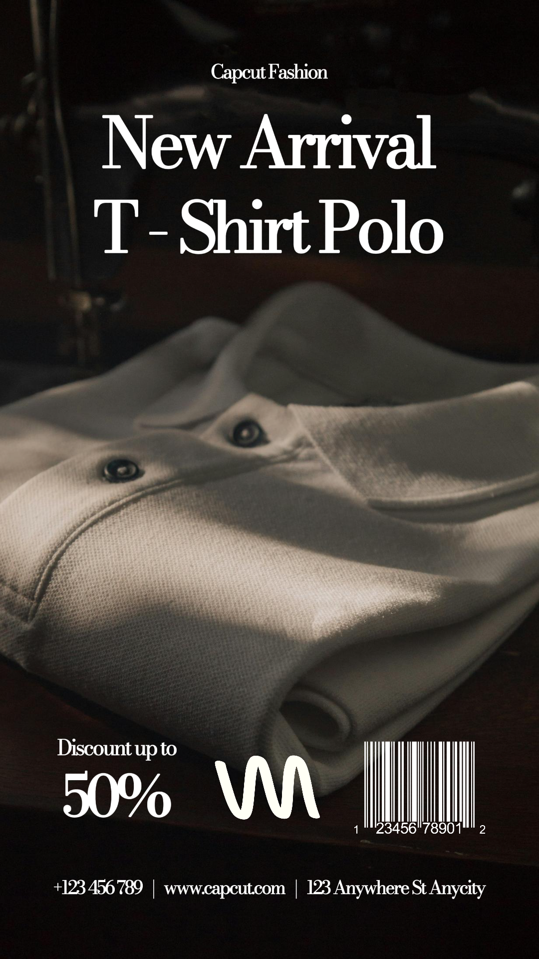 Camiseta Vestuário Marketing Pôster Instagram story Minimalista