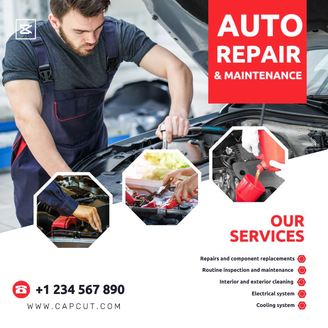 Promoción De Reparación De Autos Publicación De Instagram