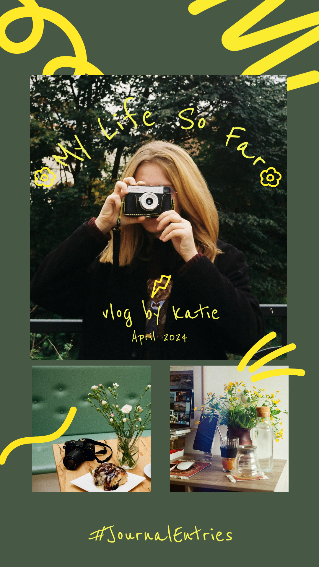 Tiktok thumbnail - Marketing Poster A Day In Life Tiktok Delicate Style