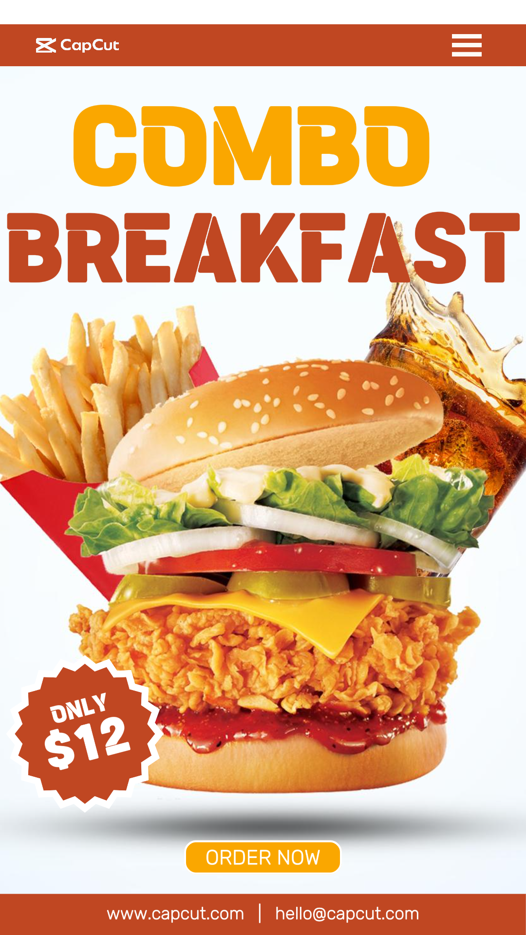 Food Promotion Tiktok Post White Modern Minimalist