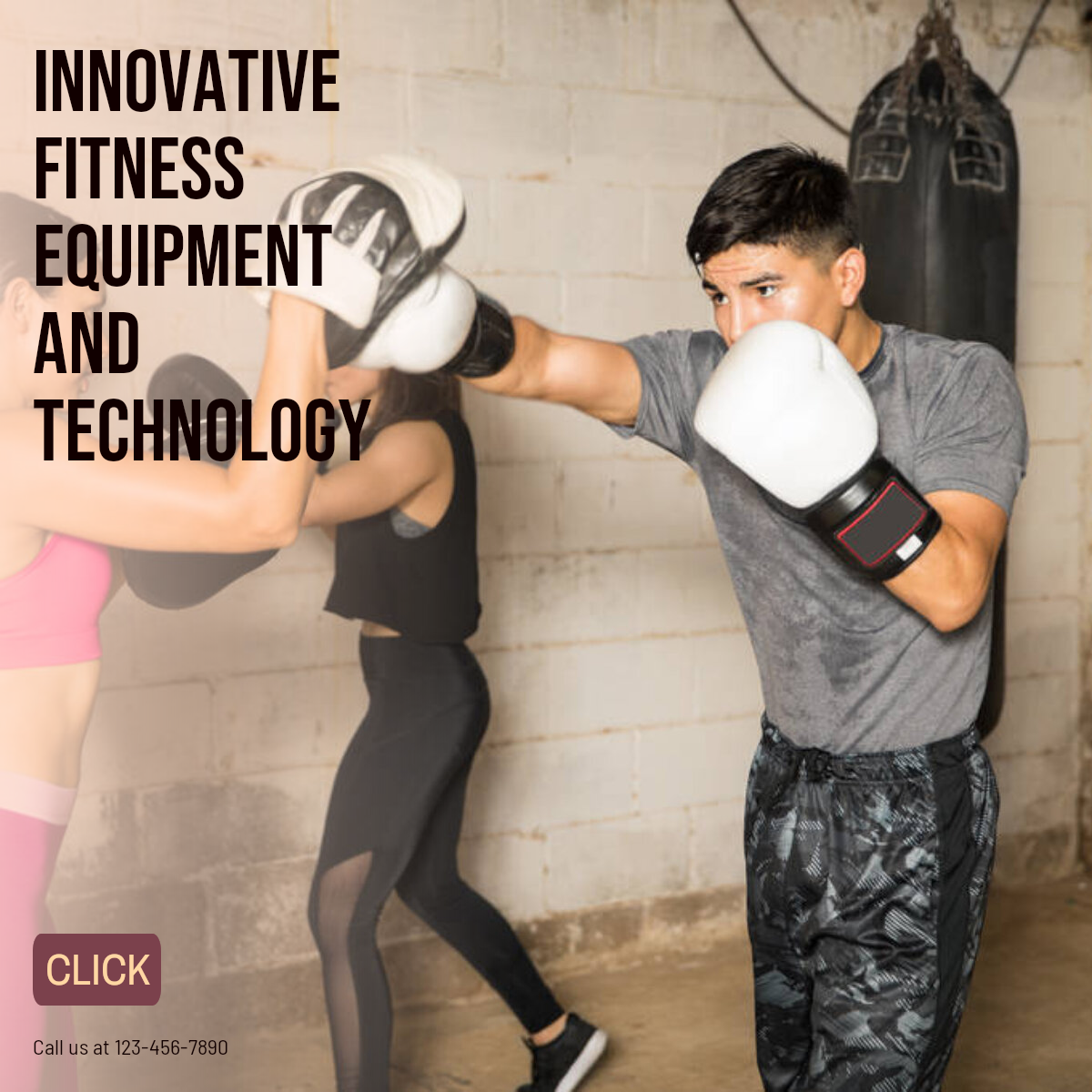 Pantalla de efectos de entrenamiento y fitness