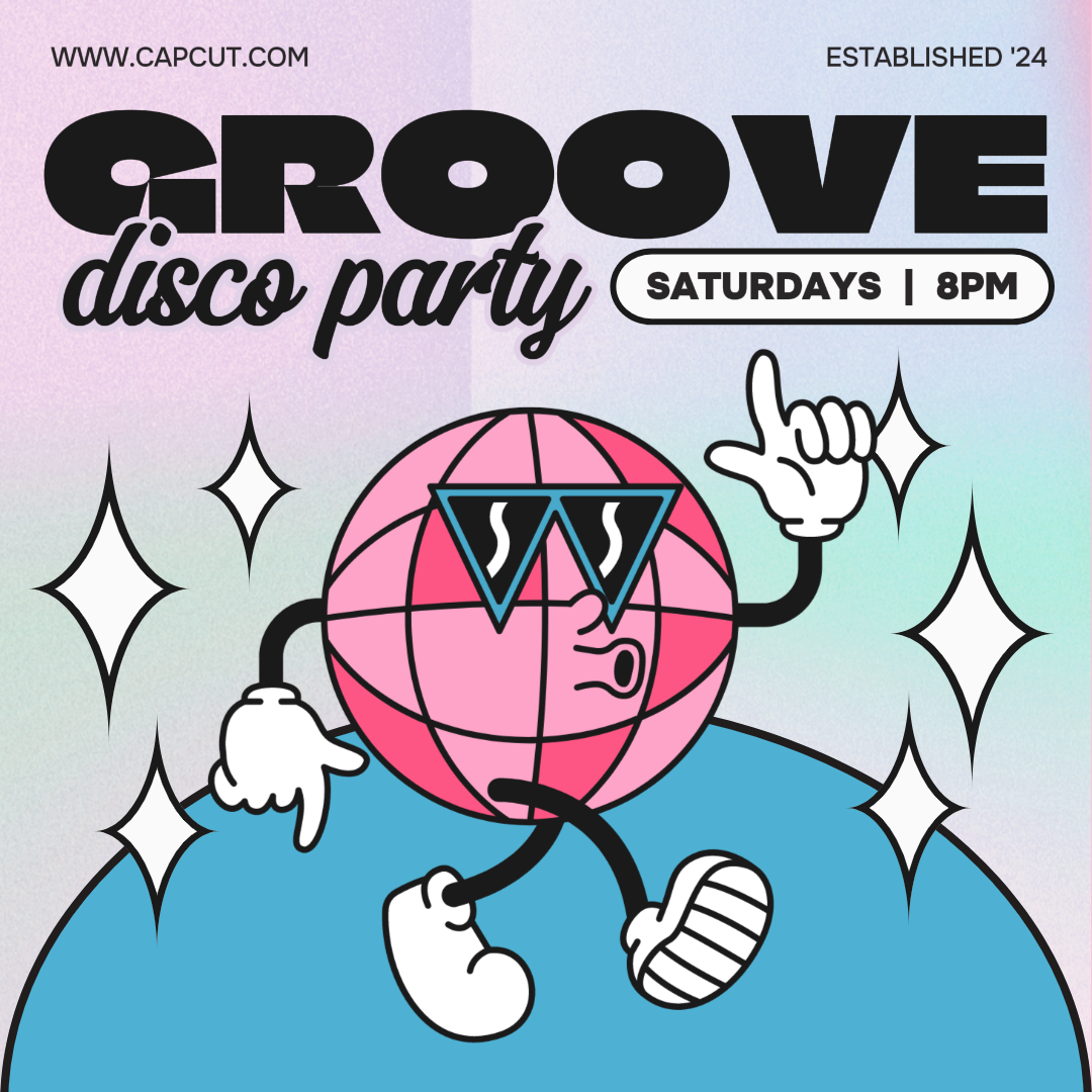 Entretenimiento Póster Creativo Instagram Post Groove Disco Fiesta 