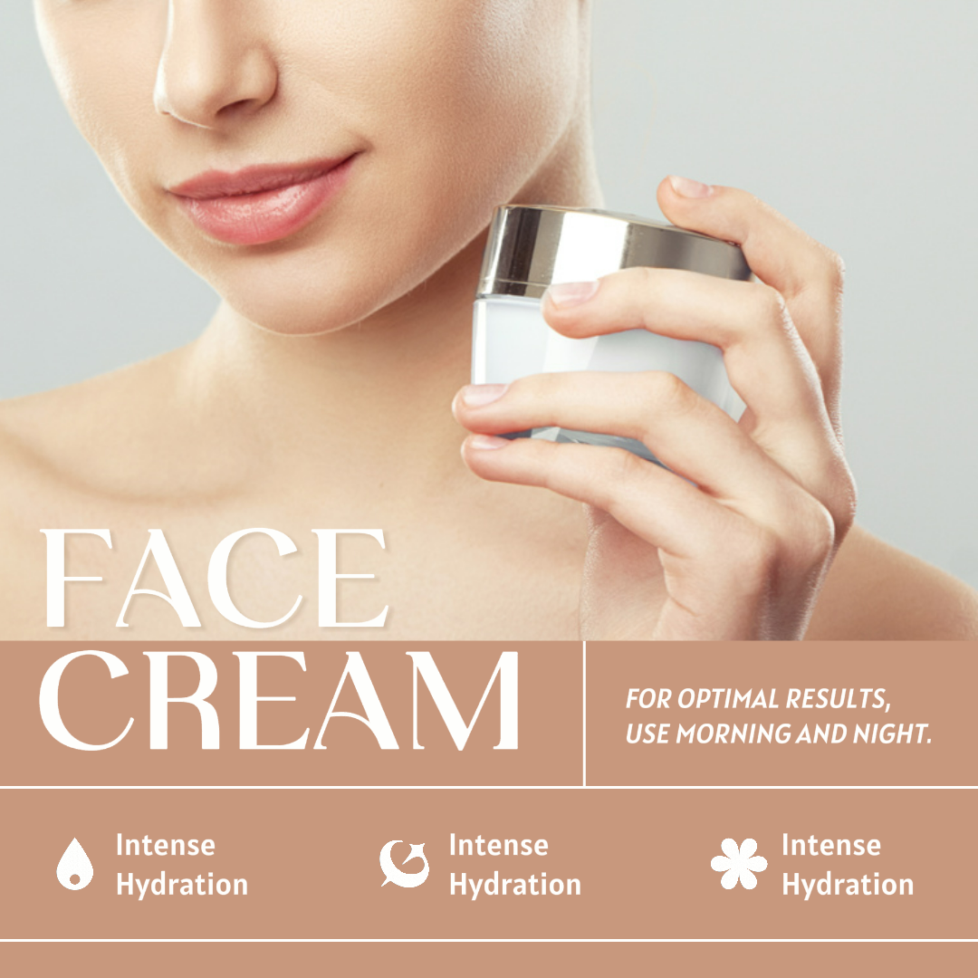 Callout du produit de crème pour le visage de beauté et de soins personnels du commerce électronique