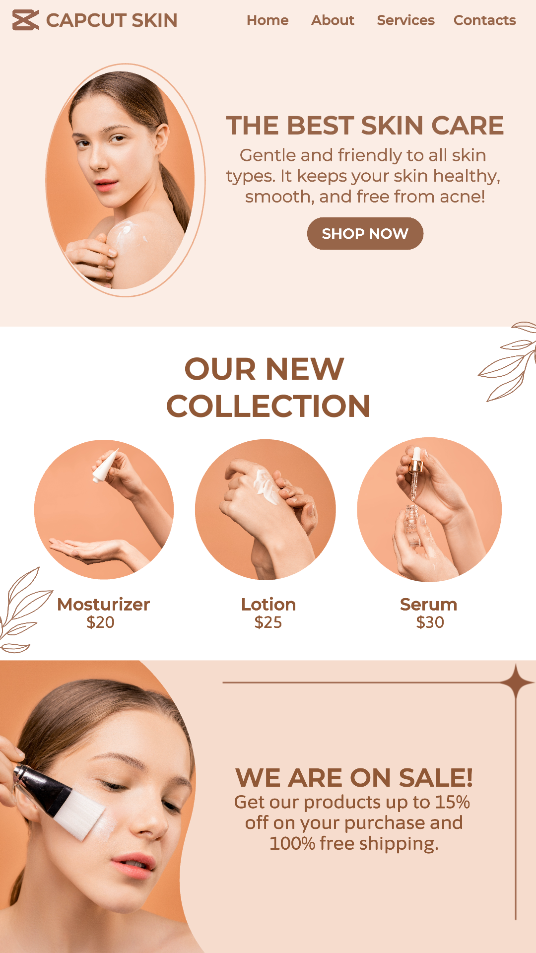 5-Product Image Skincare Instagram Post