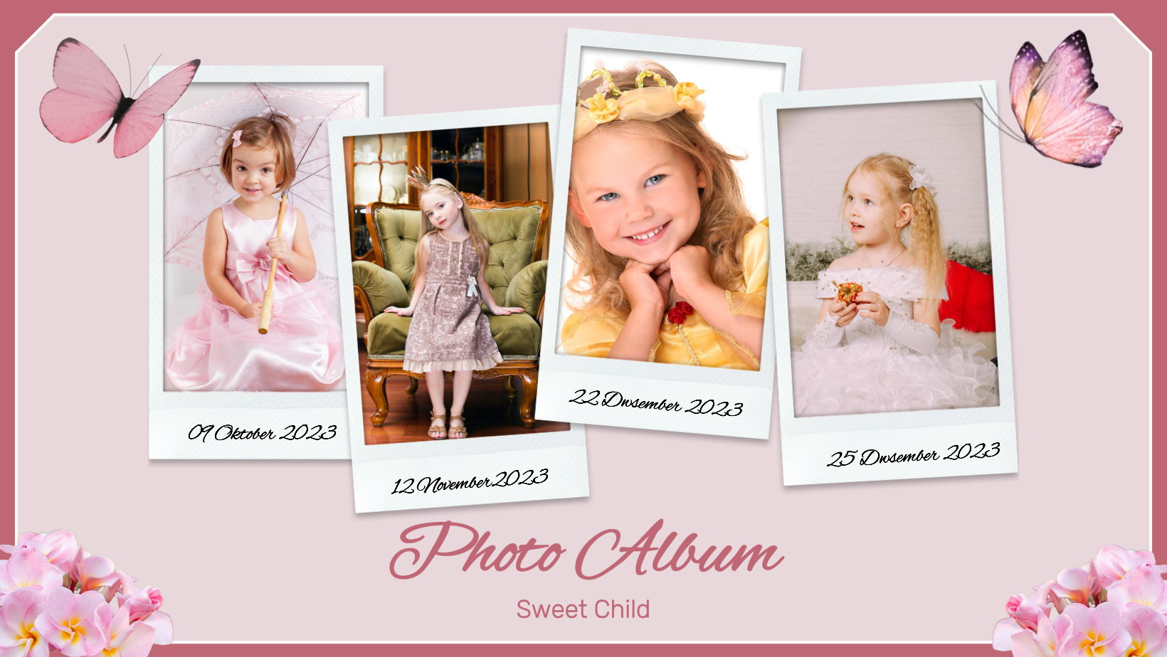 Nicht-Marketing Facebook Cover Album Foto Kind