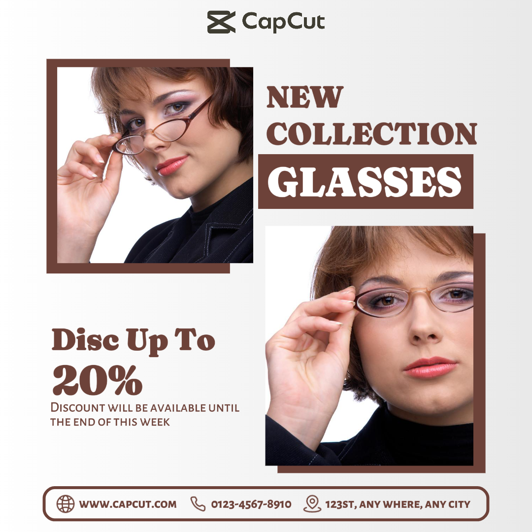 Jóias e acessórios Nova coleção Óculos Promoção Instagram Post