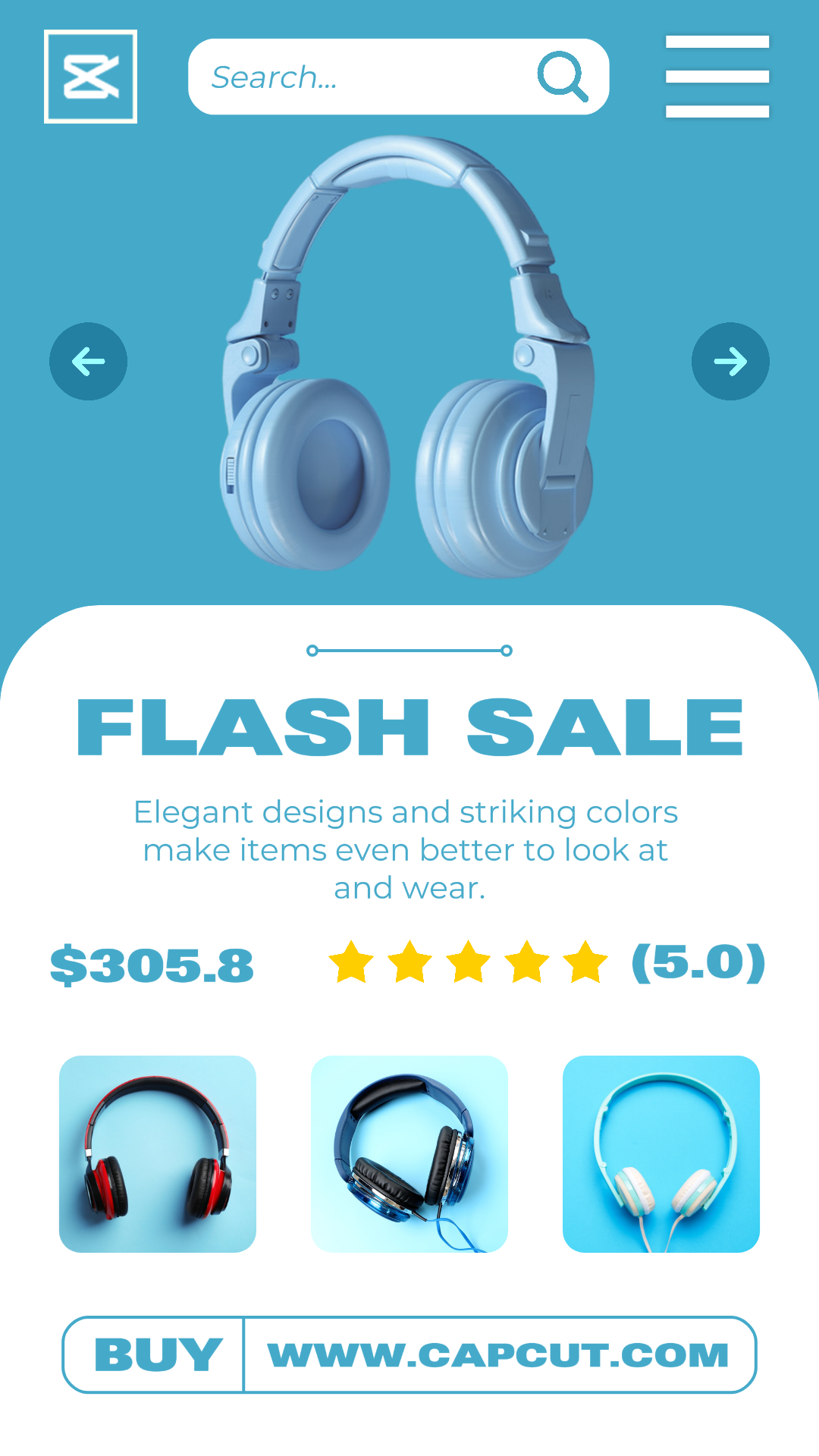 Flash Sale Headsets Promotion Page