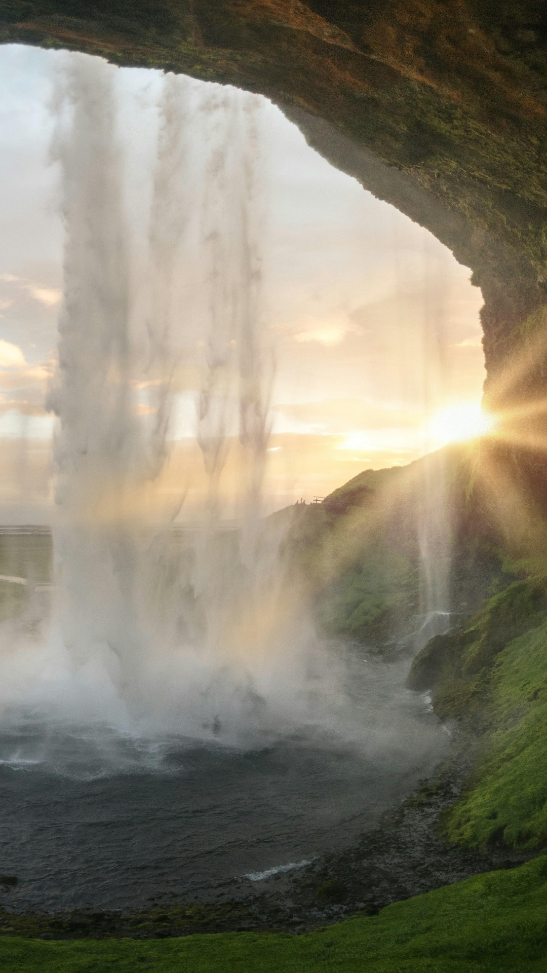 Papel de parede criativo cartaz cachoeira