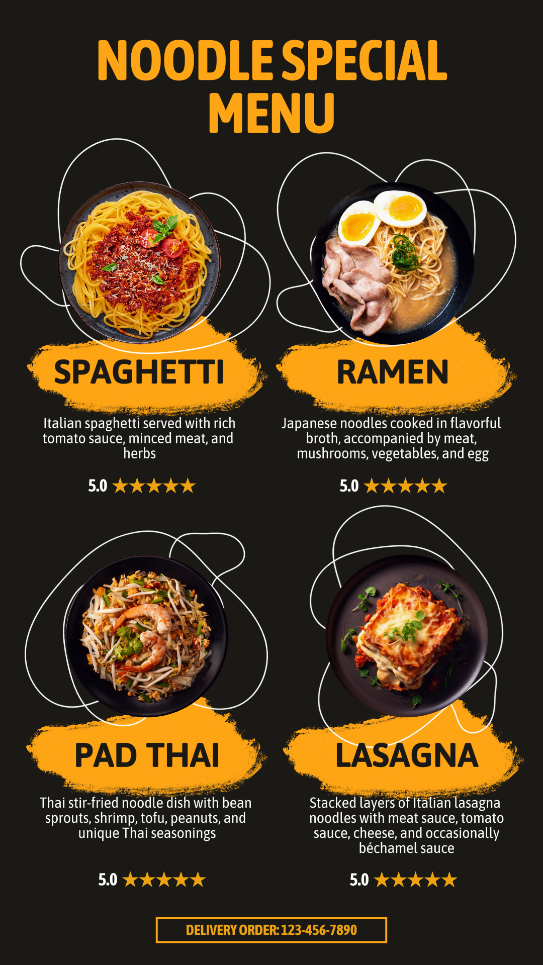 Menu Spesial Mie Template Cerita Instagram