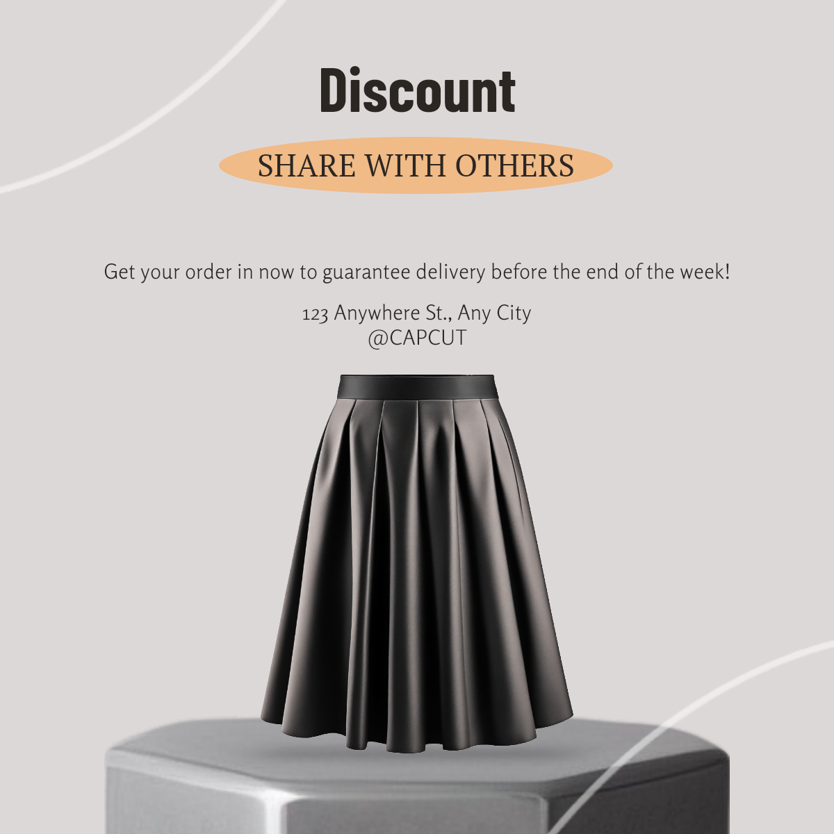 Promoción de ventas de ropa y zapatos