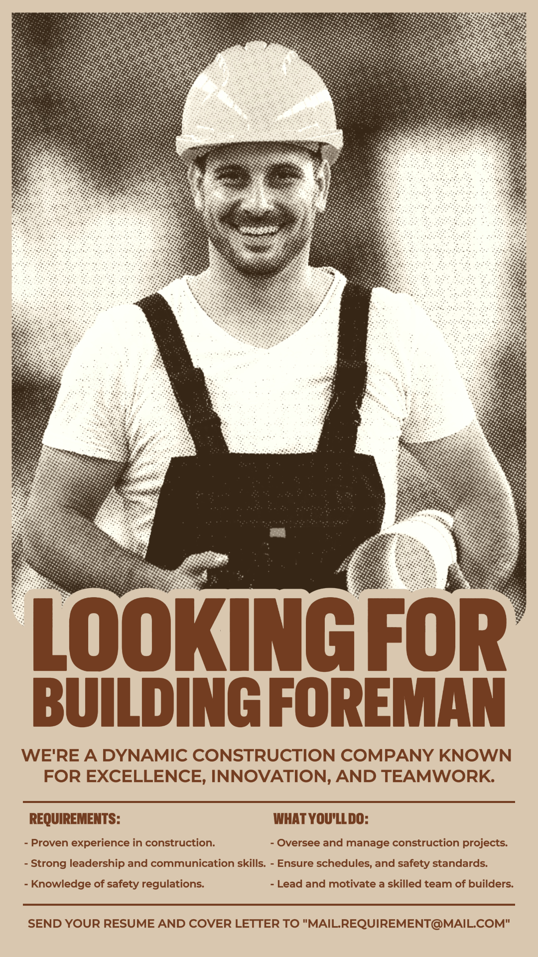 Looking for Building Foreman Promotion Instagram Story