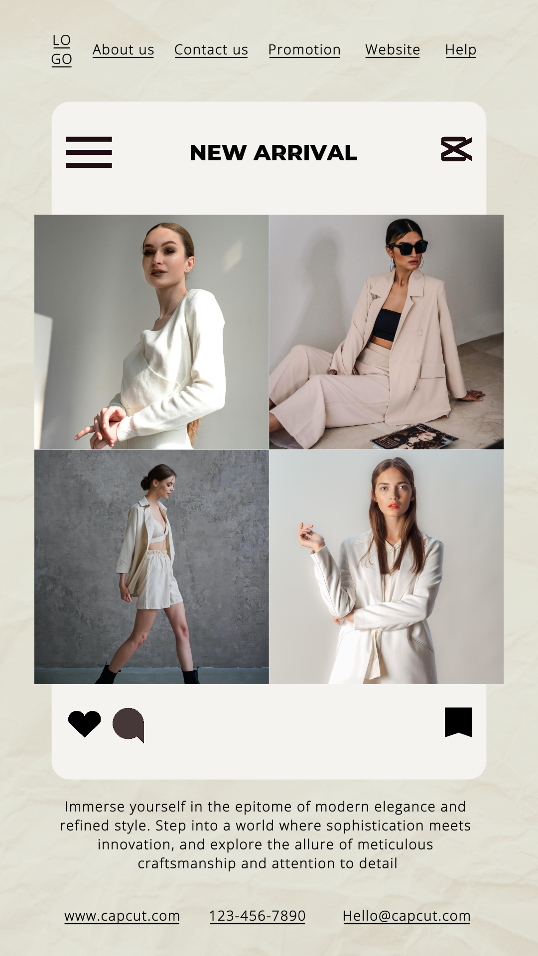 Minimalismo Colagem Marketing Poster Instagram Stories Moderno 