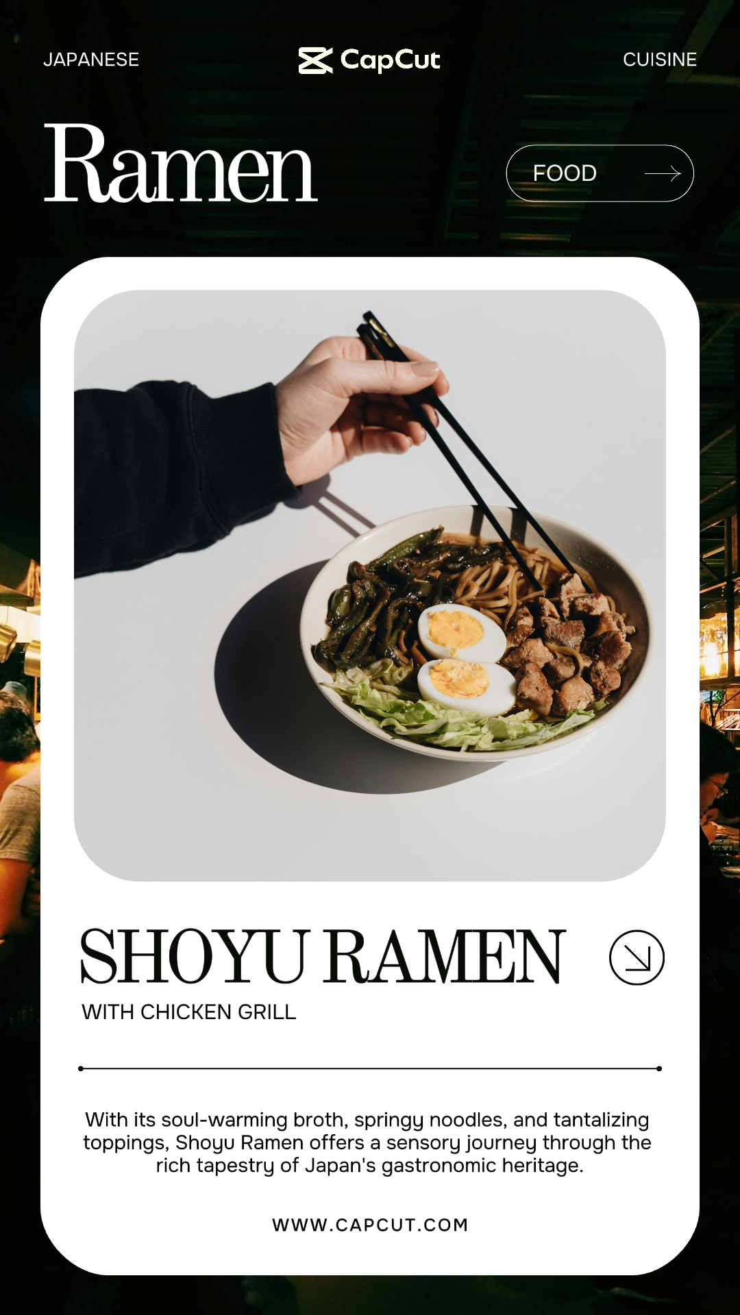 Poster Pemasaran Makanan Tampilan Produk Kisah Instagram