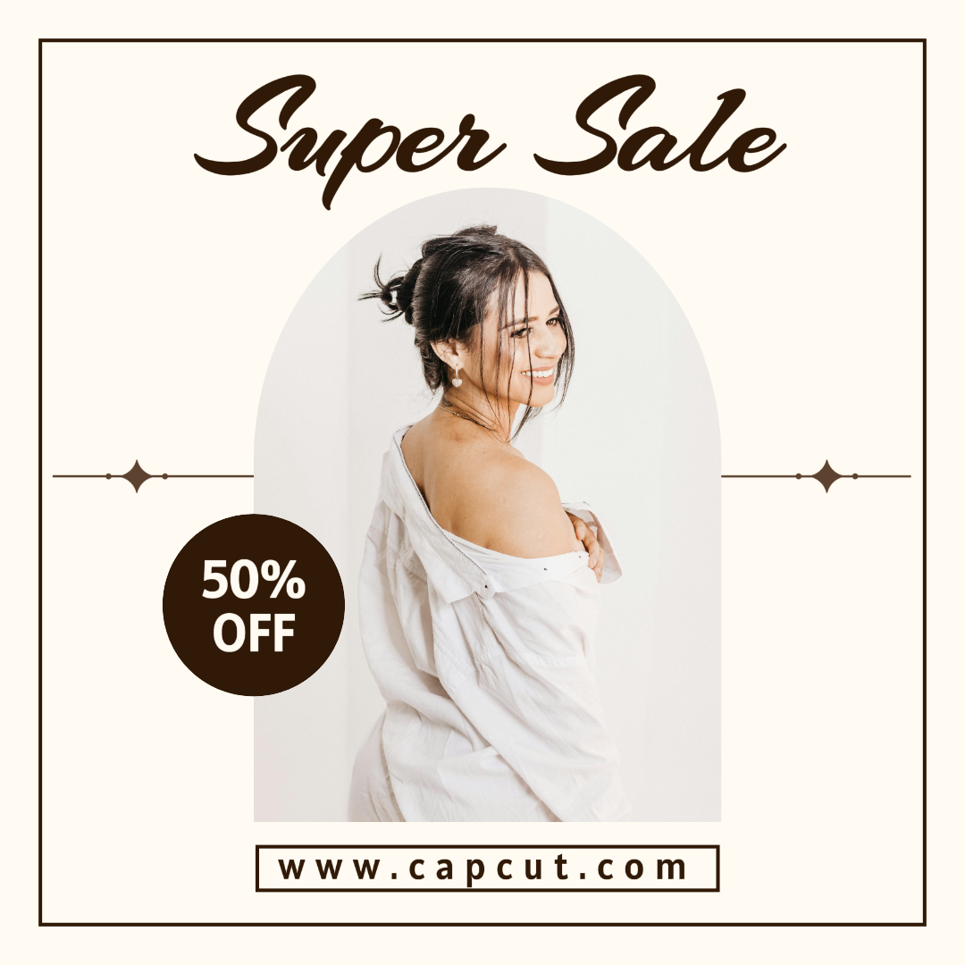 Clothing and Shoes - Marketing Poster Super Sale Instagram Post