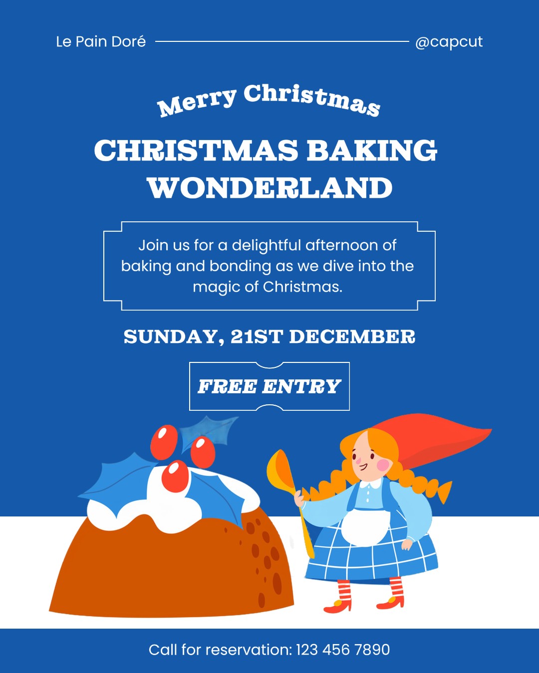 Christmas Event Baking Class Promotion Instagram Portrait