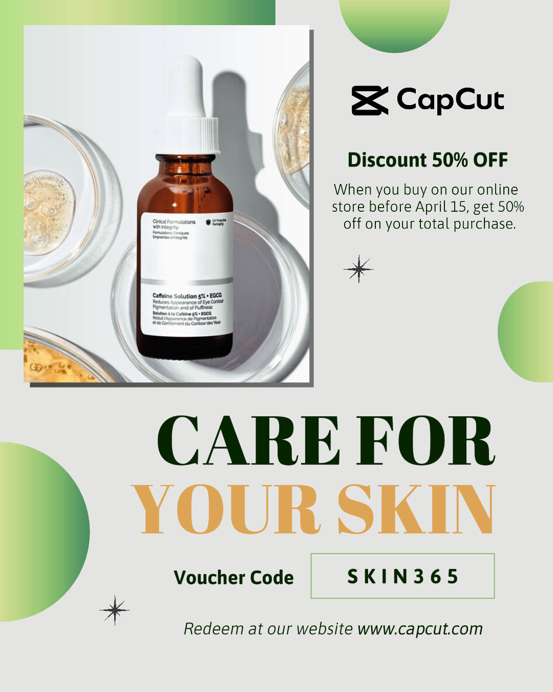 Producto De Belleza Cartel Creativo Retrato De Instagram