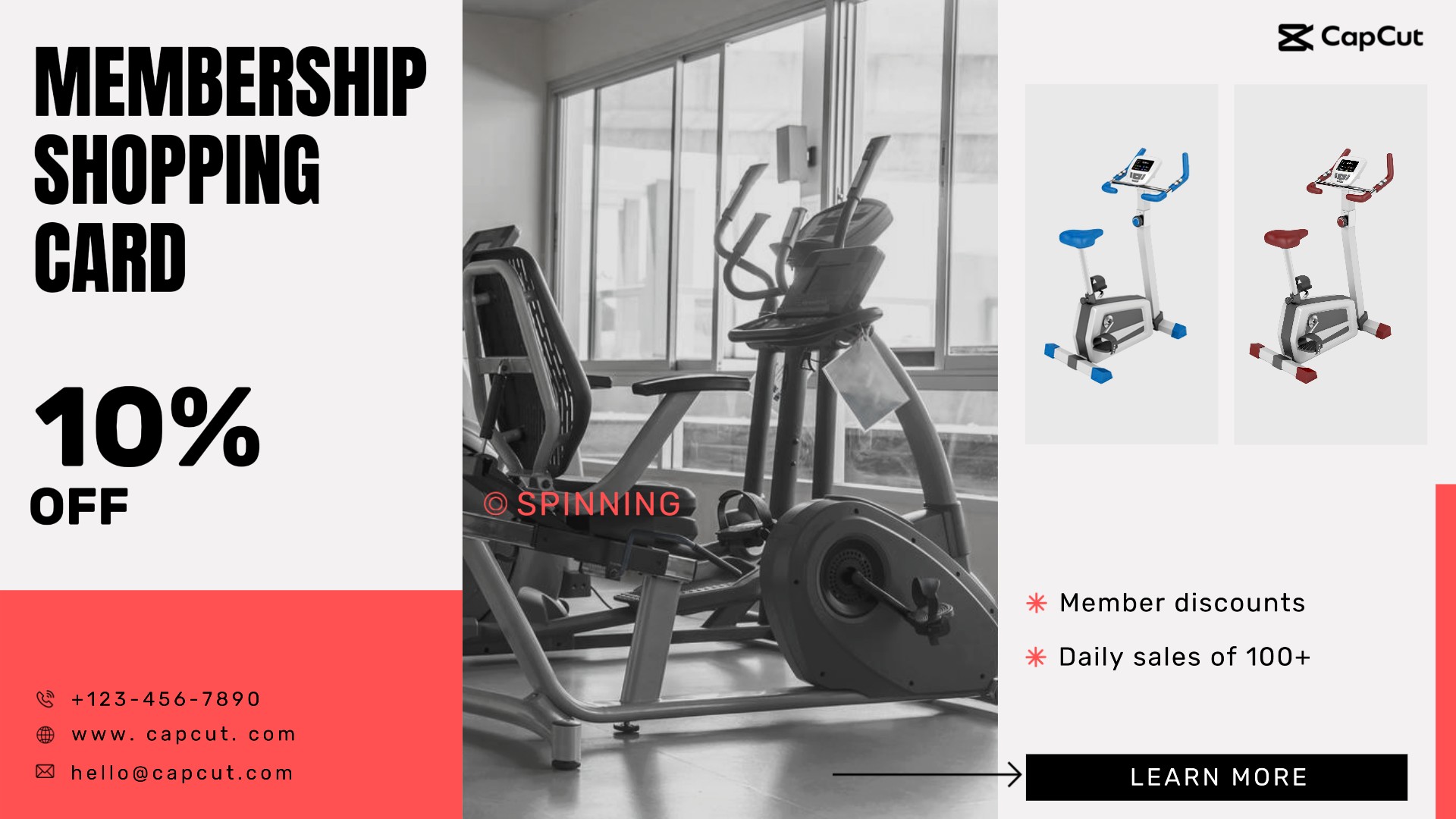 Workout & Fitness Shopping card Discount Modern