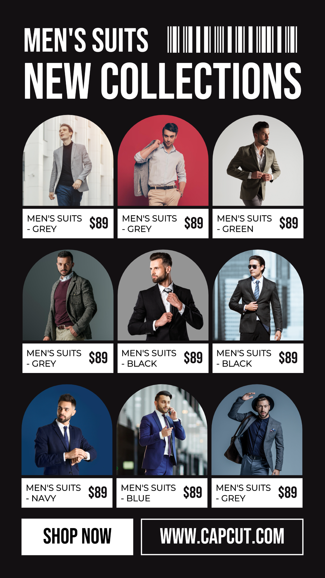 9 images multi-produits vêtements pour hommes nouveau produit costumes pour hommes avec un thème sombre et élégant