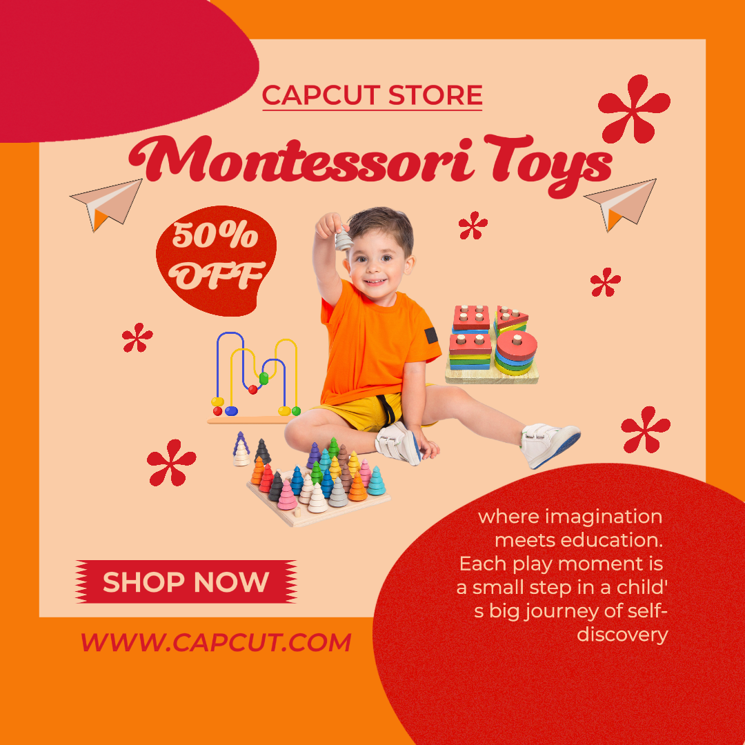 Venta De Juguetes Para Niños Publico De Instagram Rojo Y Naranja 