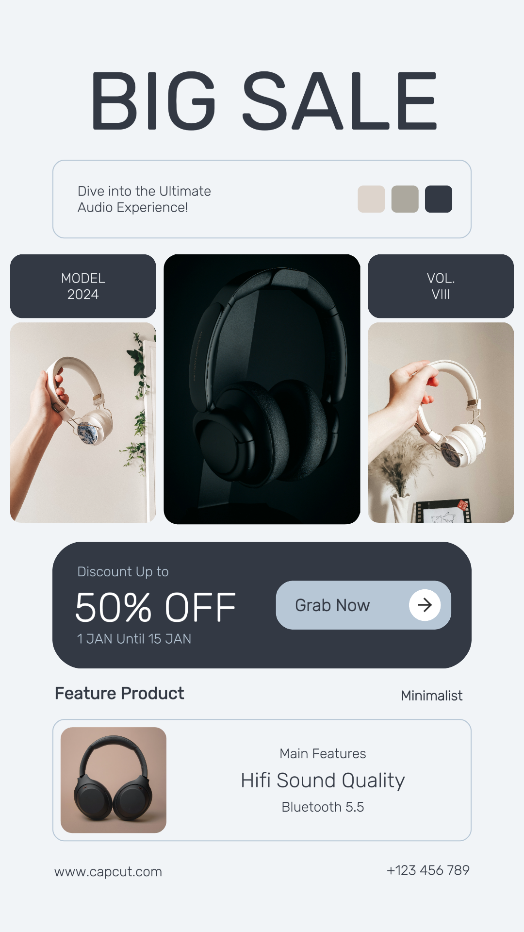 Electronic Headphone Product Instagram Story