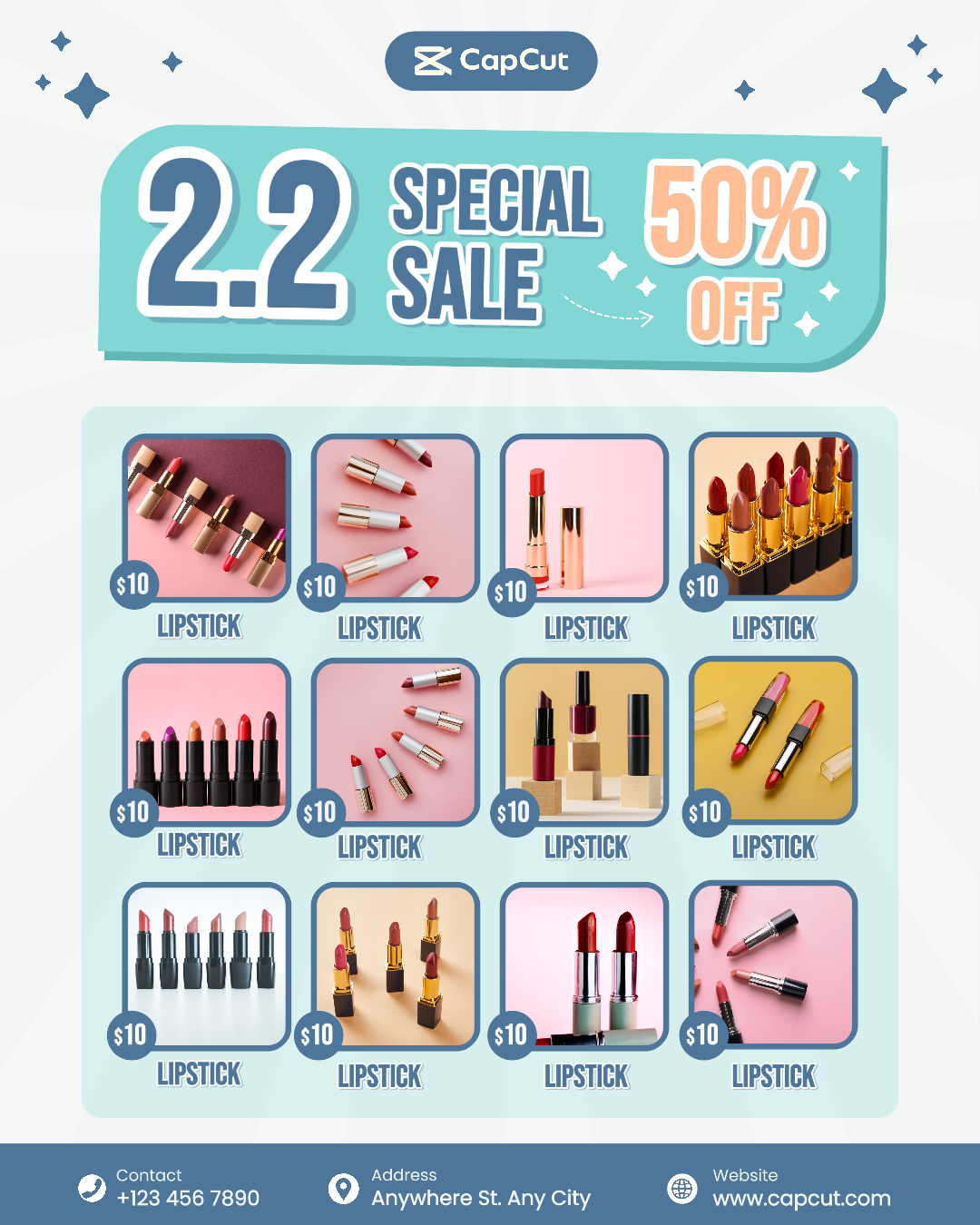 Selebaran Promosi Kosmetik Kecantikan & Perawatan Pribadi