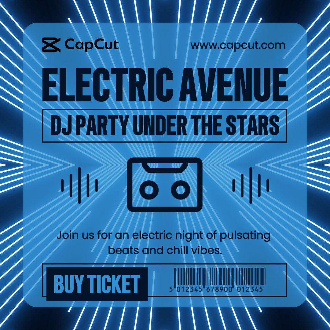 Entertainment DJ Party Under the Stars IG Post