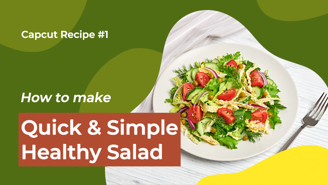 YouTube Thumbnail Learning Faire une salade saine