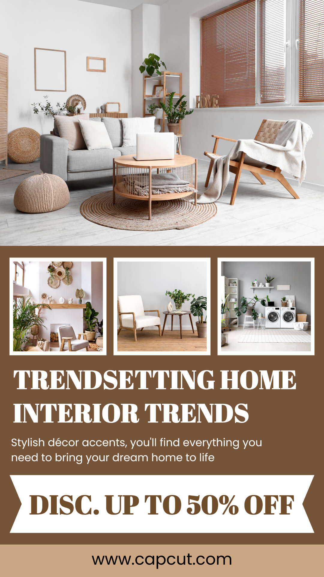 Minimalistische Collage Trendsetting Home Promotion