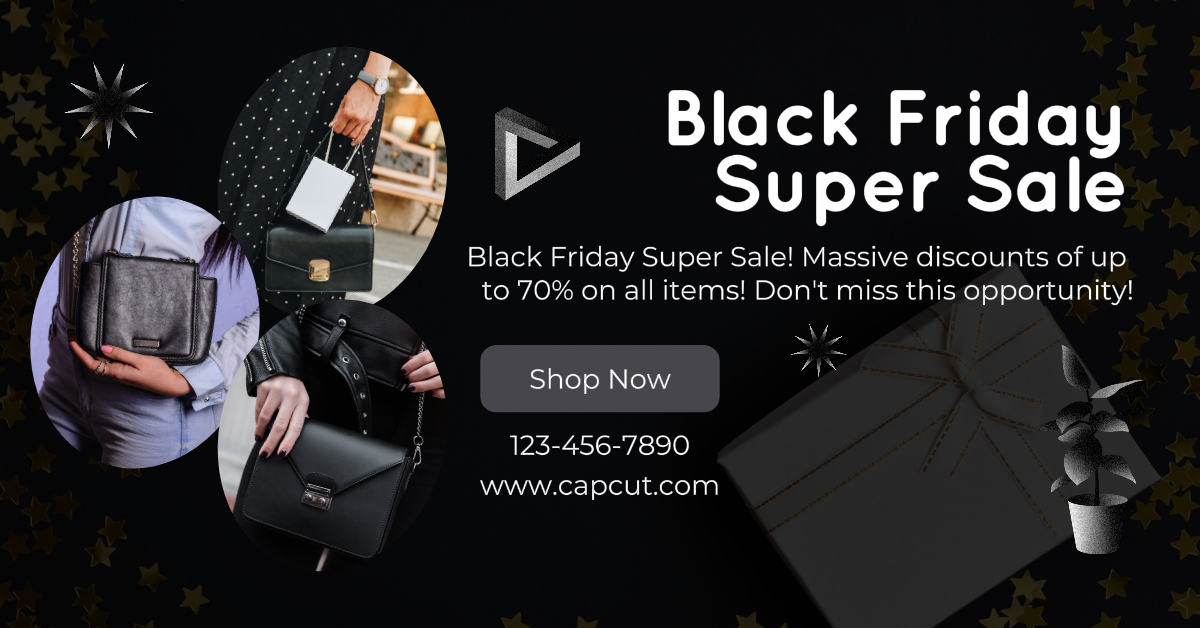 Black Friday Super Sale Facebook App Ad