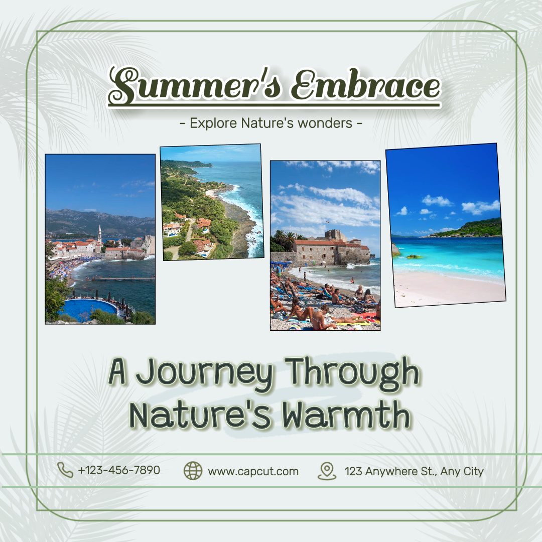 Cartel de marketing de viajes -Publico de Instagram Abrazo del verano