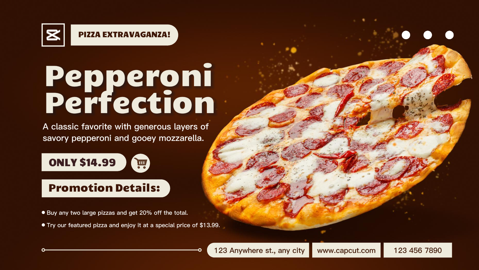 Promoción De Pizza De Comida Portada De Facebook