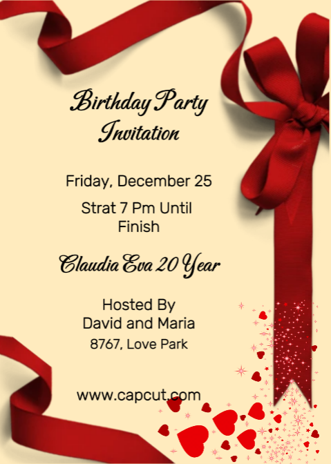 No marketing - Invitación - Fiesta de cumpleaños