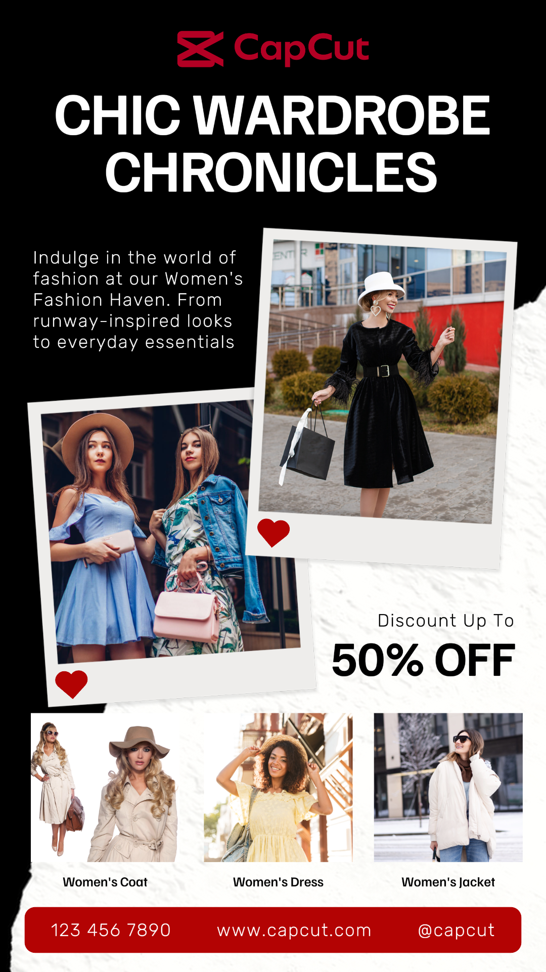 Promosi Wardobe Wanita TikTok Post