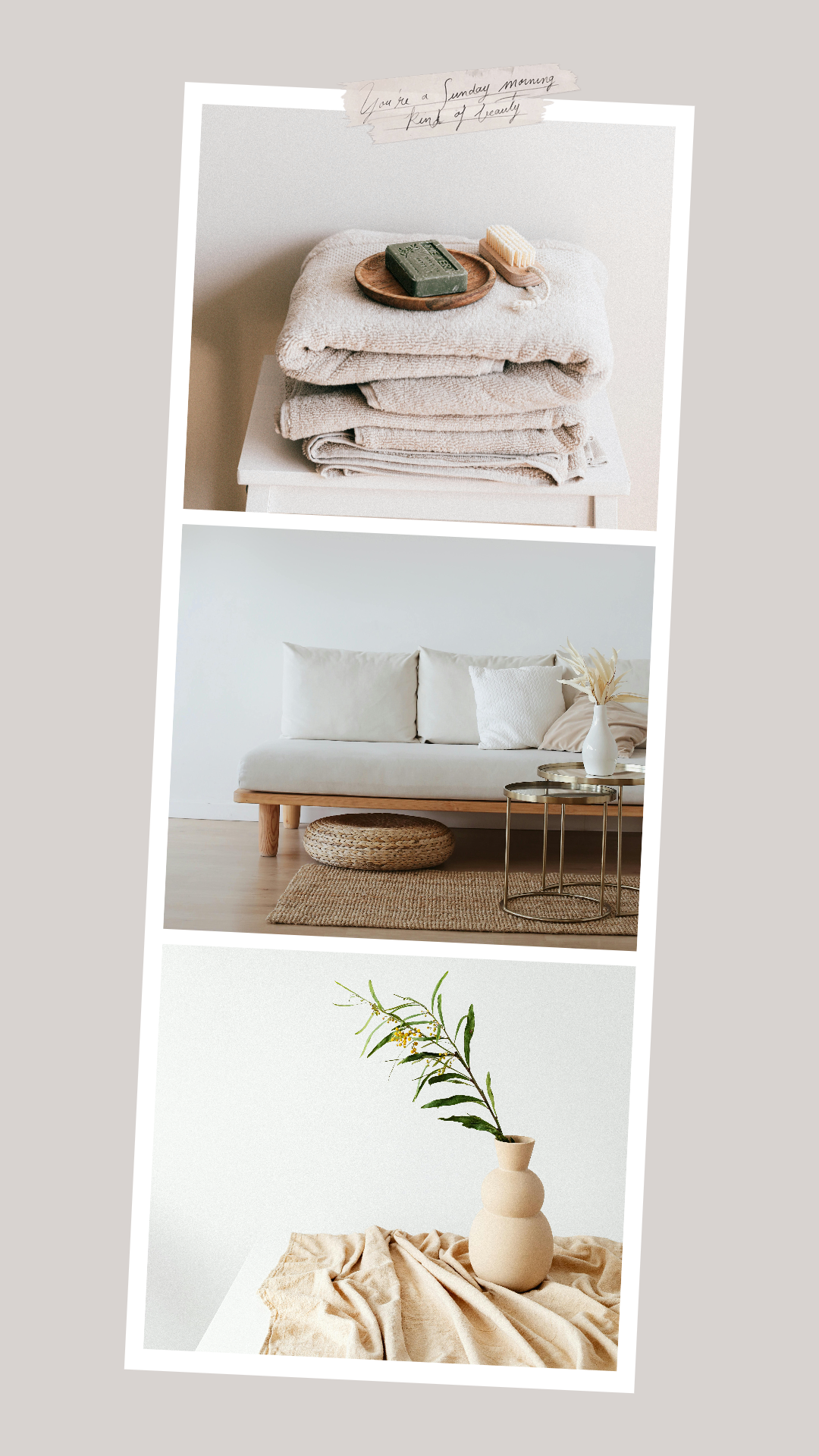 Papel de parede Poster criativo Colagem de fotos Instagram Story Minimalist