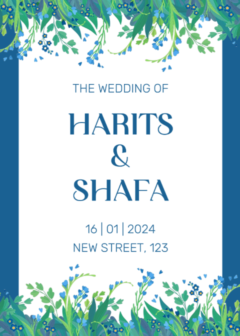 Non-Marketing Wedding Invitation